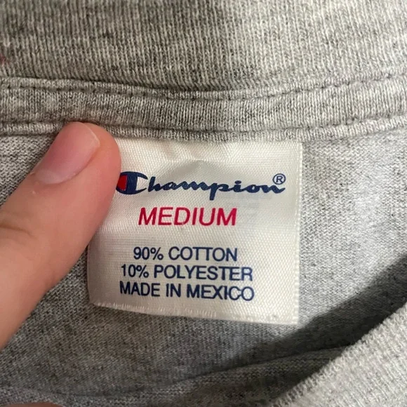 Vintage Chapion Boston University College Graphic T Shirt Logo 90s Tee Size M - Picture 4 of 6